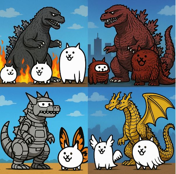にゃんこ大戦争ゴジラ